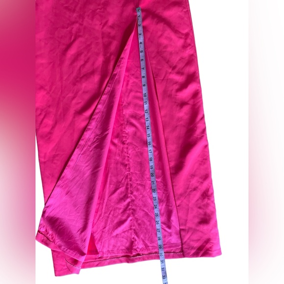 Adian by Adian Mattox One Shoulder Crepe Cutout Long Gown Size 10 - Picture 8 of 14